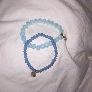 Pretty blue bracelets